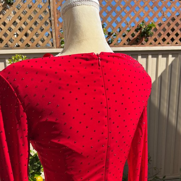 New Jovani dress covered with rubies - Picture 7 of 7